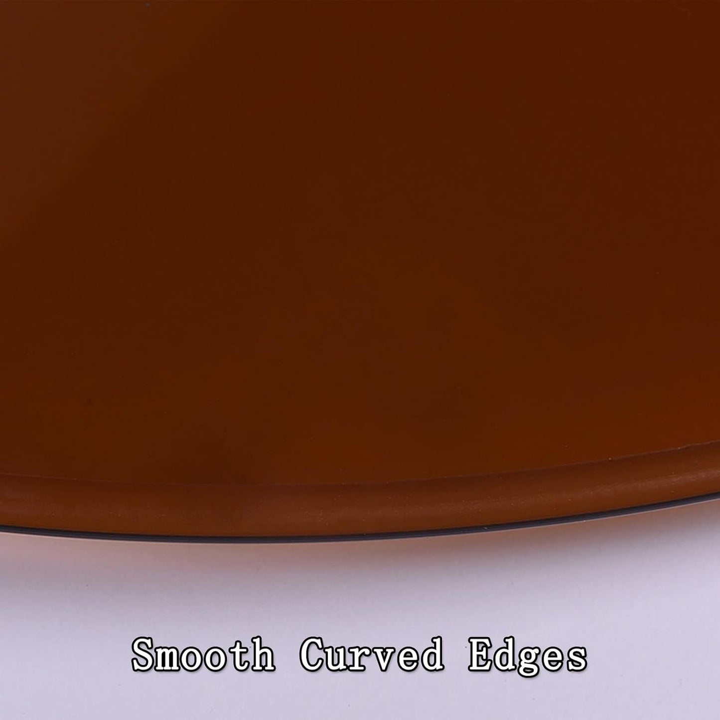 Tempered Glass Patio Table Top Transparent Black/Brown Round 40/50/60/80cm Ideal for Kitchen Dining or Coffee Table Rounded Edge Design