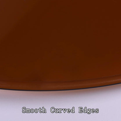 Tempered Glass Patio Table Top Transparent Black/Brown Round 40/50/60/80cm Ideal for Kitchen Dining or Coffee Table Rounded Edge Design