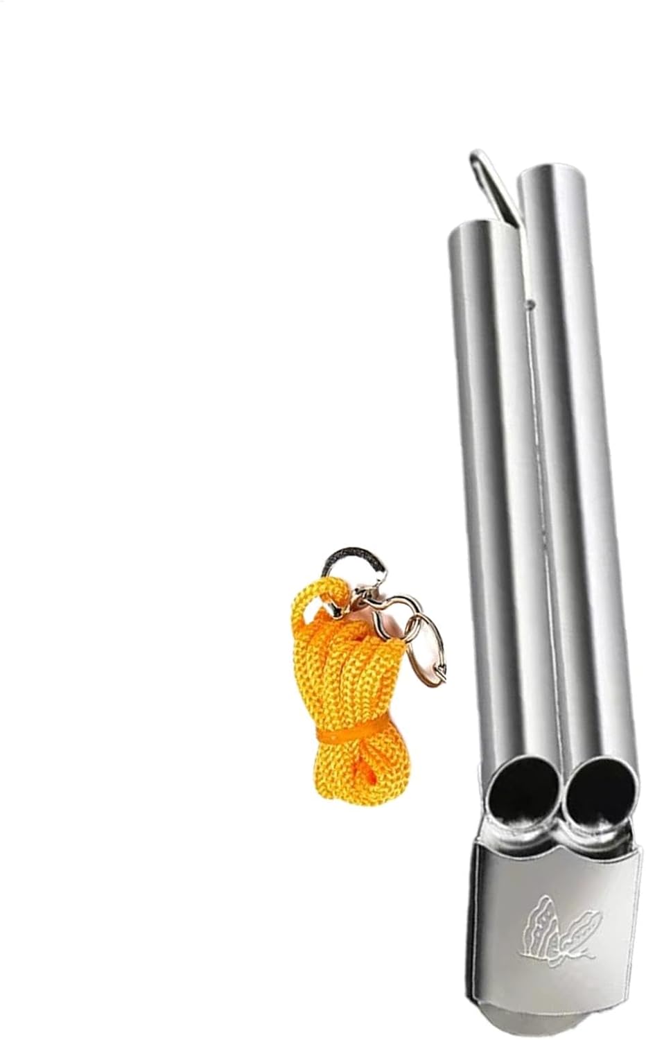 Loud Double Tube Whistle, Lifeguard Safety Whistle, 3.9x0.78in Survival Tool, High-Volume Sound for Outdoor Camping, Hiking, Hunting, Boating, Essential Safety Supply