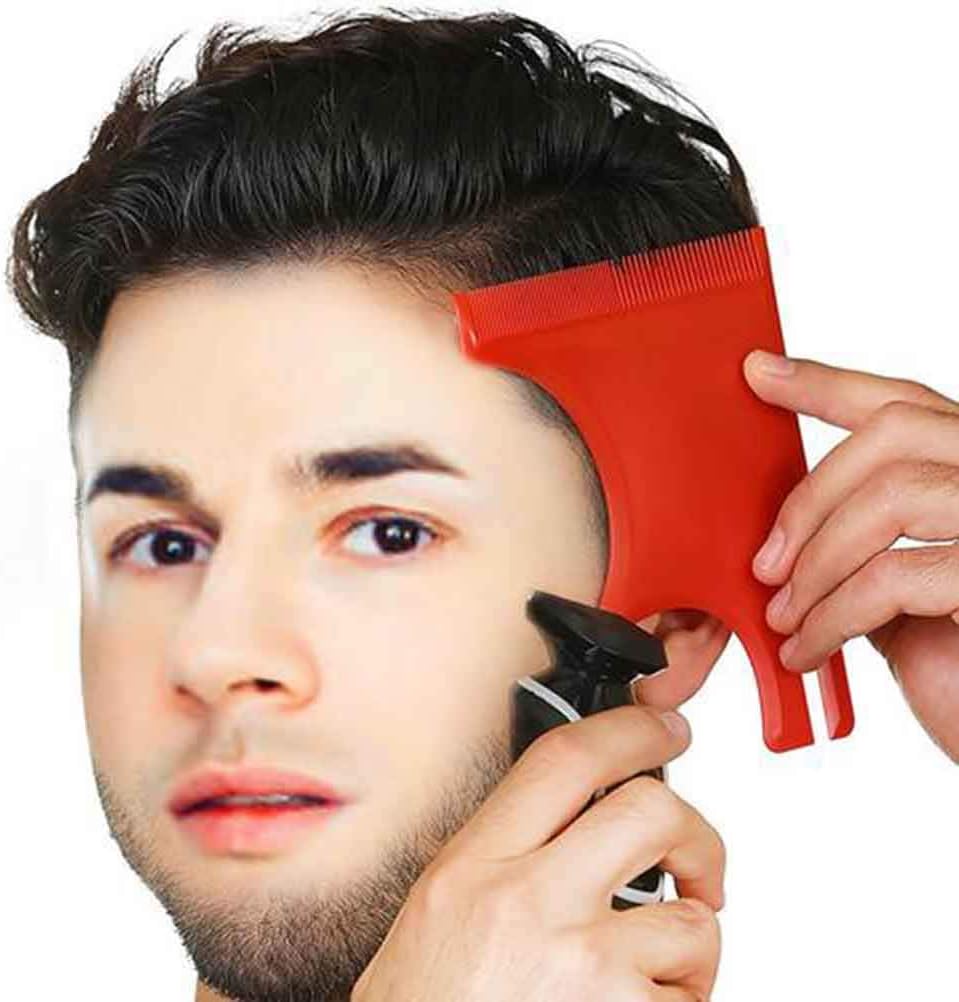 Calayu Beard Stencil Set Hair Cutting Stencil for Men Tools