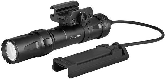 OLIGHT Odin 2000 Lumens Rechargeable Tactical Flashlight, Flashlight with Magnetic Remote Switch, Picatinny Rail Mounted Light 300 Meters Long Distance (Black)