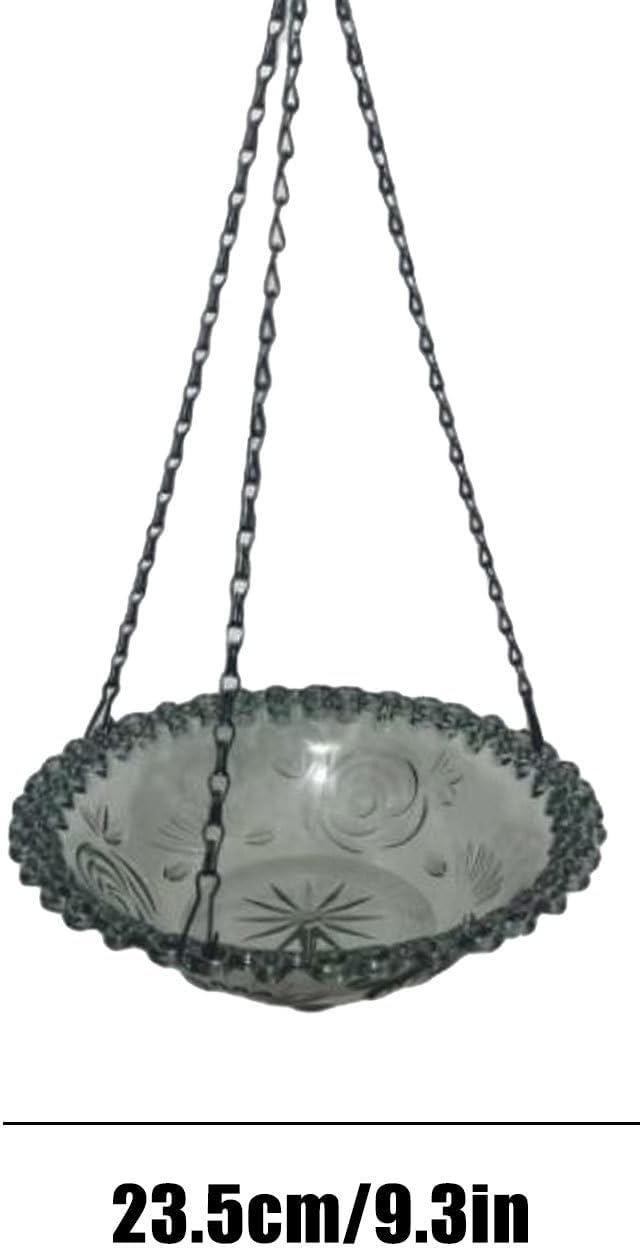 Mangiatoia per uccelli, piccola vaschetta per uccelli, per animali domestici per mangiare in piscina, padiglione mattutino, cortile, graticcio, terrazza, esterni, gabbia interna