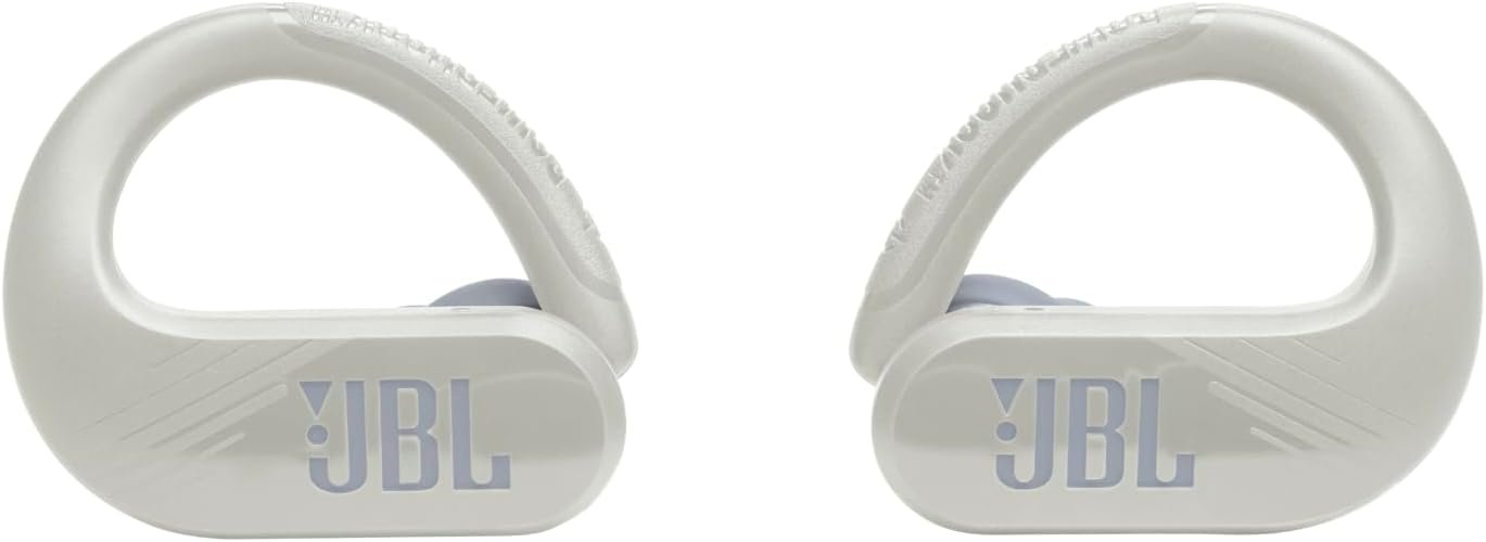 JBL Endurance Peak 3 - True Wireless Active Earbuds with Ear Hook Enhancer, IP68 Dust and Water Proof, Up to 50 Hours of Battery Life - White