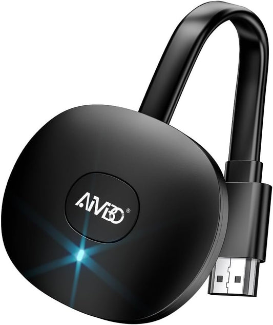 Wireless HDMI Display Adapter 4K 1080P, MpioLife WiFi Streaming Video Mirror Screen Receiver from iPhone, iPad, Android, PC, Tablet, Windows to HDTV/Monitor/Projector, Support Miracast, Airplay, DLNA