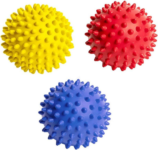 3Pcs Spiky Massage Balls Muscle Roller Massage Ball for Deep Tissue Muscle Recovery Plantar Fasciitis Back Shoulder Pain Relief Foot Muscle