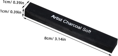 SEWACC 6pcs Charcoal Pastel Erasers Incense Briquettes Fire Cool Artist Willow Vine Charcoal Pencil Carbon