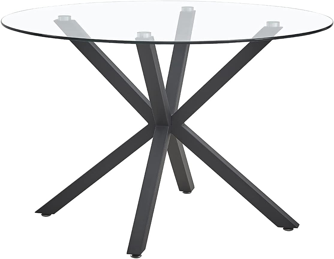 120cm Round Table w/ 4 Chairs Dining Set Velvet Fabric Indoor Furniture (Olive, Black Table)