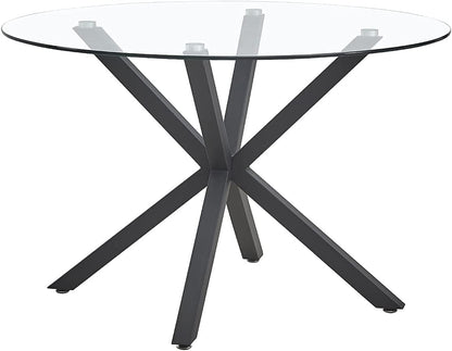 120cm Round Table w/ 4 Chairs Dining Set Velvet Fabric Indoor Furniture (Olive, Black Table)
