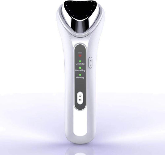 Skin Care Beauty Device, Facial Cleaner,Hot and Cold Skin Care Facial Massager Device,Ion Induced Deep Cleaning With High Frequency,Nourishing Importing,Remove The Dirt,Firming Skin,Prevent Acne And Wrinkles,USB Rechargeable