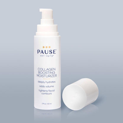 Pause Well-Aging Collagen Boosting Moisturizer - Peptide Rich Moisturizer For Skin Care - Hydrating Wrinkle Cream For Face - Made with Hyaluronic Acid, Vitamin B3 and Vitamin C - 2 fl oz