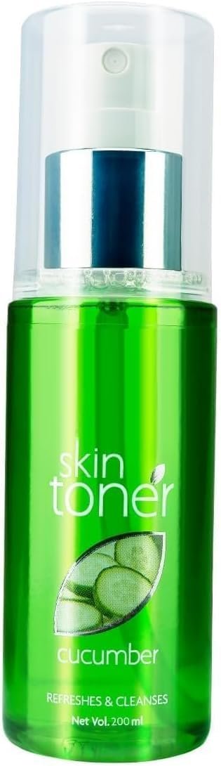 NACHT Herbal Cucumber Skin Toner For Glowing And Hydrating Skin | Face Mist & Toner for Oily & Acne Prone Skin | Cleansing & Pore Tightening | Paraben, Alcohol And Chemical Free 200ml