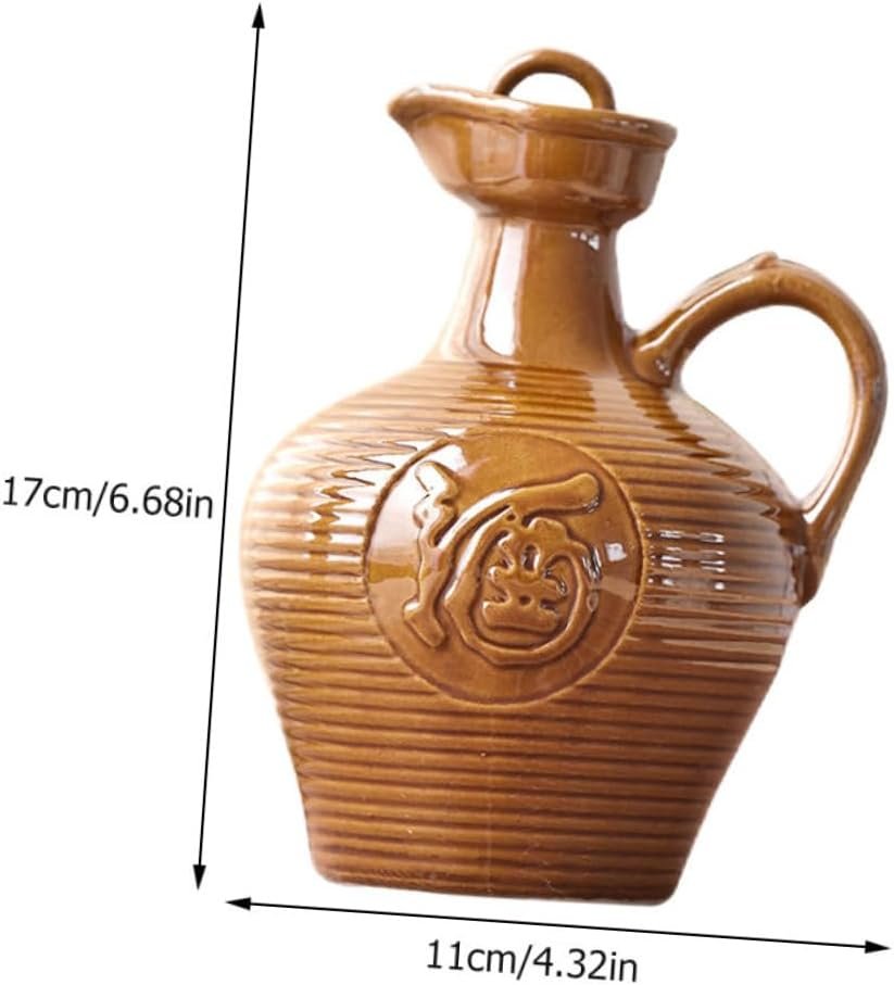 GALPADA caraffa Gadget casa oggettistica casa boracce Borraccia Stich boraccia Smalto retrò Moderno Porcellana brocche brocca di Vino Portatile bollitore per Vino Domestico Ceramica