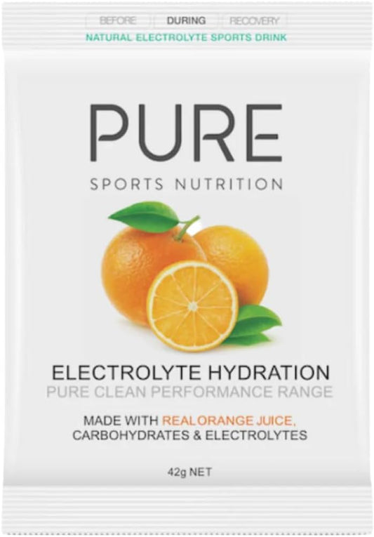 Pure Sports Nutrition - Electrolyte Hydration 42G Satchels - Orange(Box of 25)