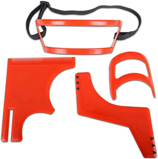 Calayu Beard Stencil Set Hair Cutting Stencil for Men Tools