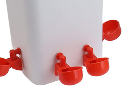Chicken Feeder Water Dispenser Automatic Poultry Breeding Watering Feeding Container Set
