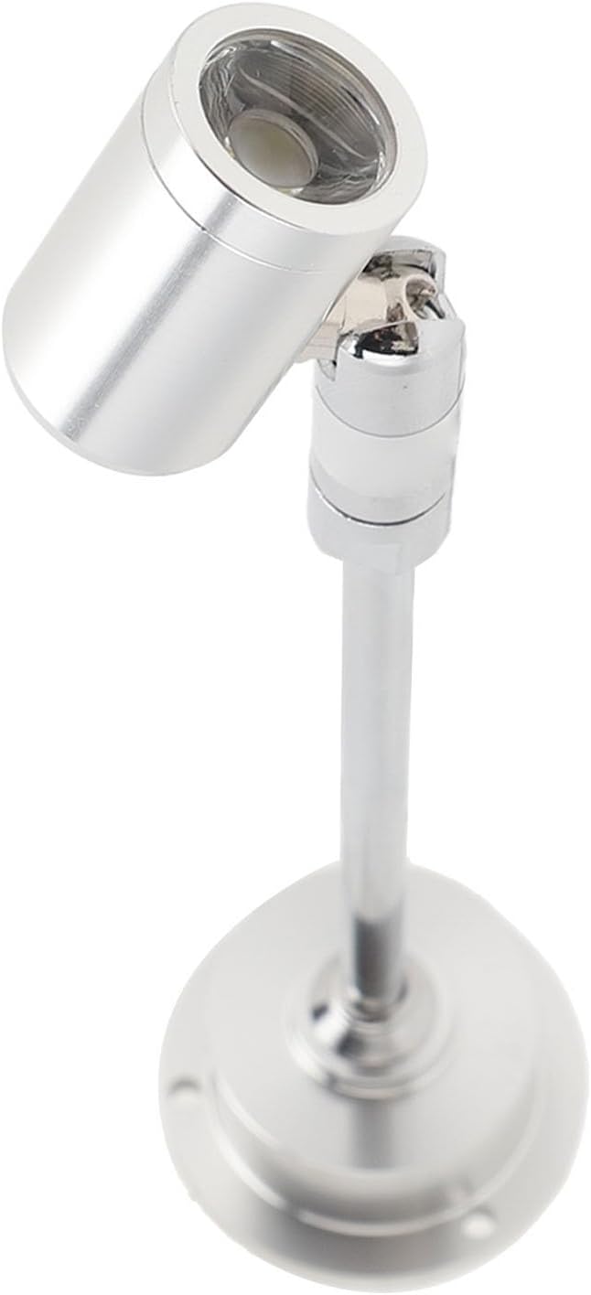 Led Mini Spotlight Cabinet Lamp, 1.6in Base Diameter Jewelry Showcase Standing Led Light for Painting (White Light)