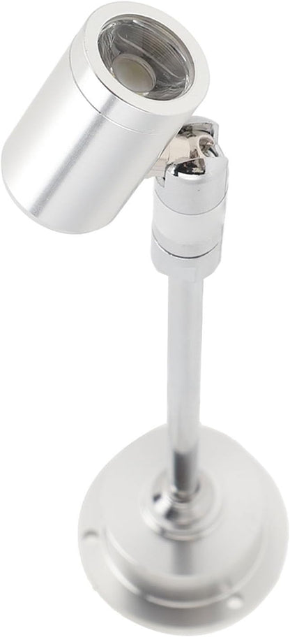 Led Mini Spotlight Cabinet Lamp, 1.6in Base Diameter Jewelry Showcase Standing Led Light for Painting (White Light)