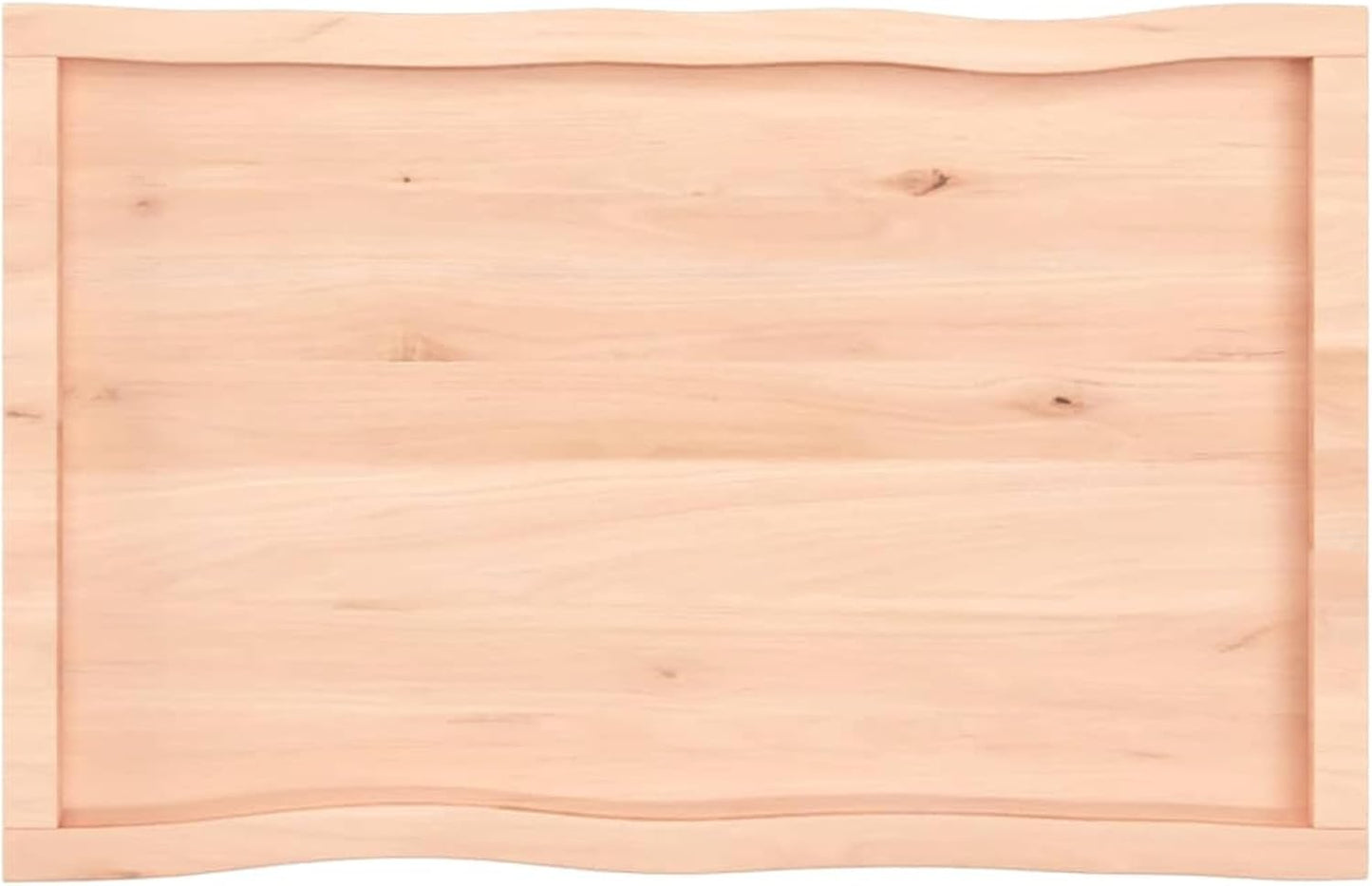 100 x 60 cm Solid Oak Tabletop, Raw Edges, Versatile Dining, Kitchen, Oro Desk Replacement Surface, Perfect for Home Decor and Furniture Upgrade