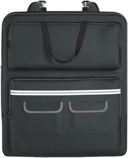 Solar Panel Bag, Double-Layer Organizer, Heavy Duty Protector Travel Handle Case, Dependable Material Longevity, Outdoor Sports Gear for Tablet Laptop Smartphone Use 22x4.7x25.5in