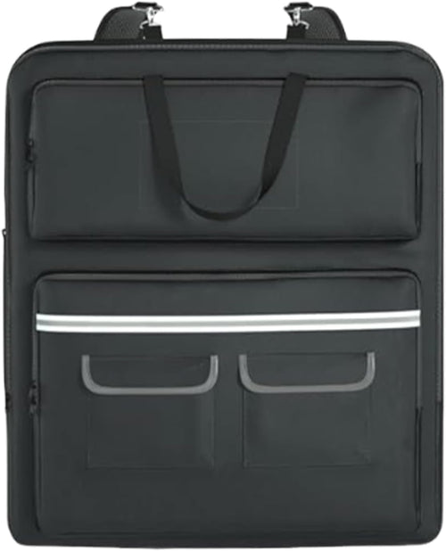 Solar Panel Bag, Double-Layer Organizer, Heavy Duty Protector Travel Handle Case, Dependable Material Longevity, Outdoor Sports Gear for Tablet Laptop Smartphone Use 22x4.7x25.5in