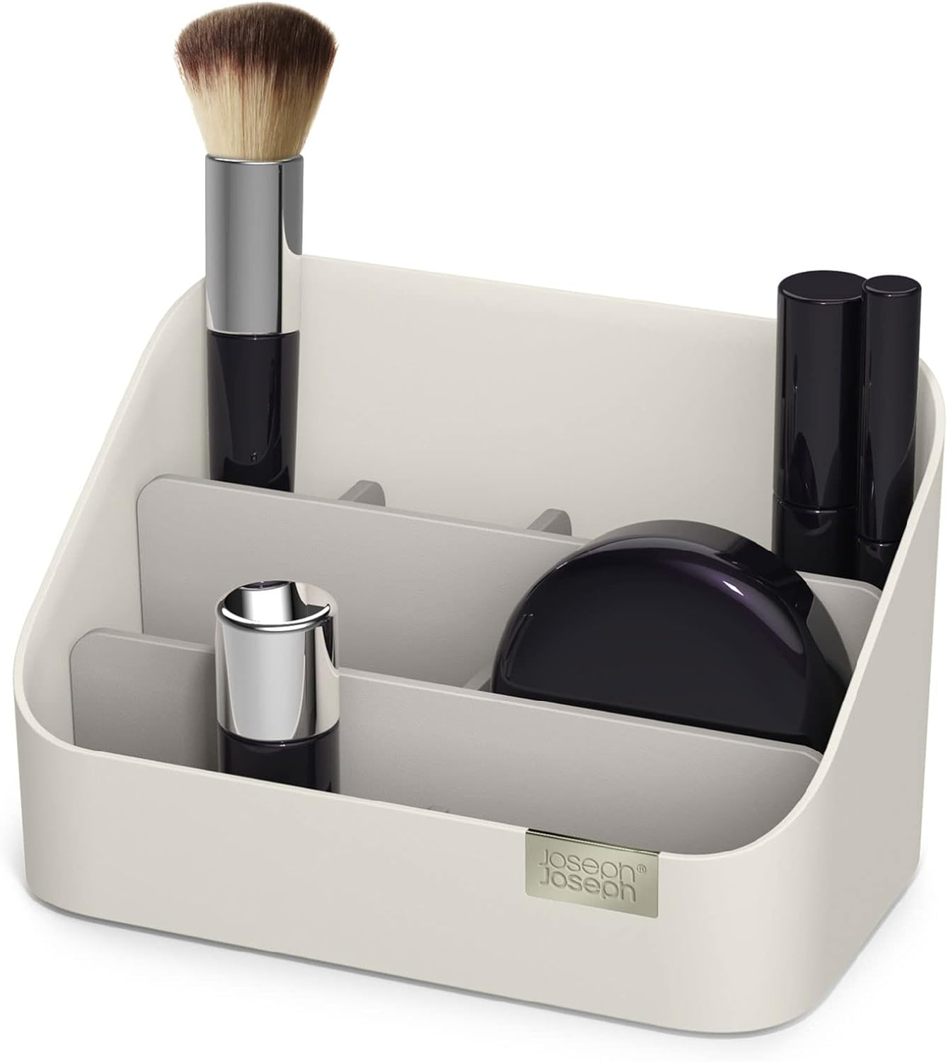 Joseph Joseph Viva Tiered Makeup Cosmetic Organiser, dismantles for easy cleaning – Shell