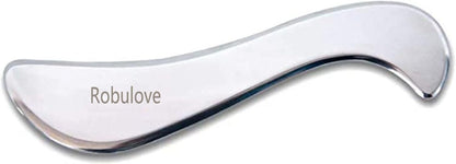 Medical Grade Stainless Steel Gua Sha Scraping Massage Tool -IASTM TOOL- Body Care Scraping Massage Tool - Relaxing Soft Tissue Tools - Reduce Neck,Back,Arm muscle Pain(Robulove-8)