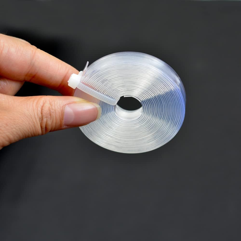 0.9 * 300cm Italian Keratin Flat Tips Glue Fusion Keratin Glue Tips Pre Bonded Tool for Hair Extensions（Transparent）
