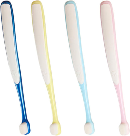 Pet Toothbrush, 4 x Teeth Cleaning for Dogs, Soft Bristles Teeth Brushing Kit, Wide Head Oral Care Supply, Gentle Cleaning, for Daily Use, Home, Travel, Easy to Handle