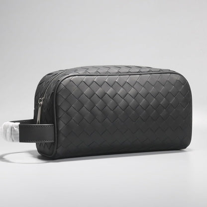 Toiletry Bag for Men, Leather Travel Toiletry Bag for Men, Dopp Kit Water Resistant Shaving Hygiene Bag for Bathroom Shower, Travel Size Toiletries, Travel Essentials