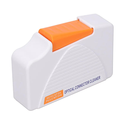 Strumento di pulizia per connettori in fibra ottica, professionale, leggero e portatile, manuale, per connettori FC, SC, LC, ST e MU, kit di accessori essenziali per fibra ottica.