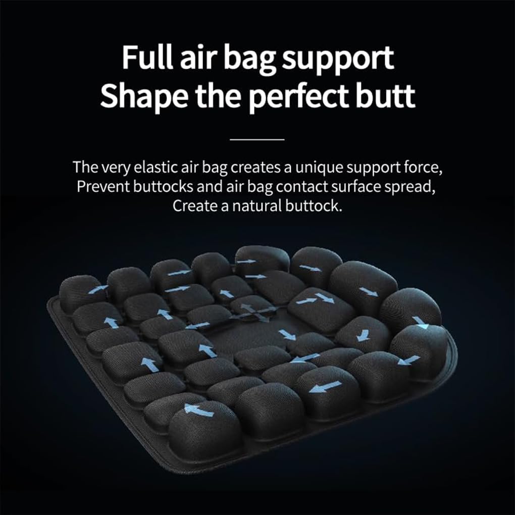 EUIOOVM Airplane Cushion for Long Flights Seat Cushion Sondur Dynamically Pressure and Curve Airplane with Customizable Firmness