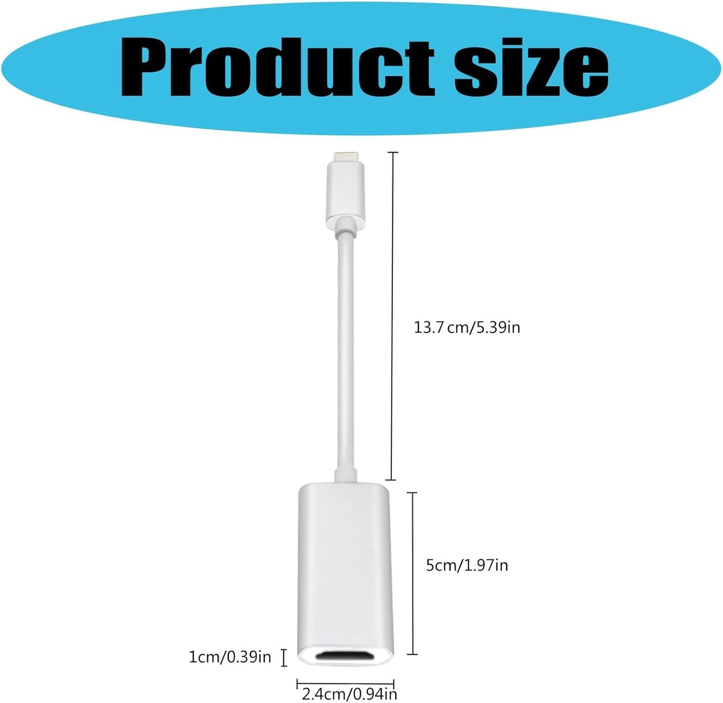 High Resolution USB C to HDTV Adapter for High Clearly Video Streaming 3840x2160@30Hz Resolution Wide Compatibility