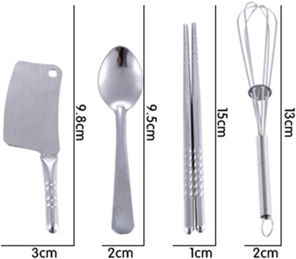 Hnvdkln 25Pcs Pretend Play Kitchen Cookware Playset - Stainless Steel Pots, Pans, and Cooking Utensils for Kids' Learning and Play