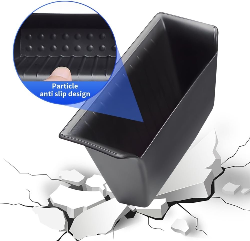 LUNQIN Car Door Side Storage Tray for Dodge RAM 1500 2019 2020 2021 2022 2023 2024 2025 RAM1500 Truck Pickup Auto Interior Accessories Front Armrest Insert Organizer Box Bag Vehicle Accessory