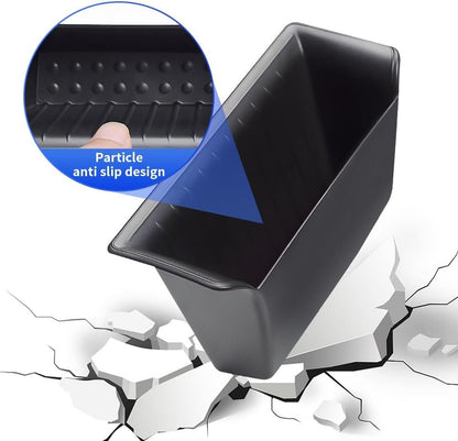 LUNQIN Car Door Side Storage Tray for Dodge RAM 1500 2019 2020 2021 2022 2023 2024 2025 RAM1500 Truck Pickup Auto Interior Accessories Front Armrest Insert Organizer Box Bag Vehicle Accessory