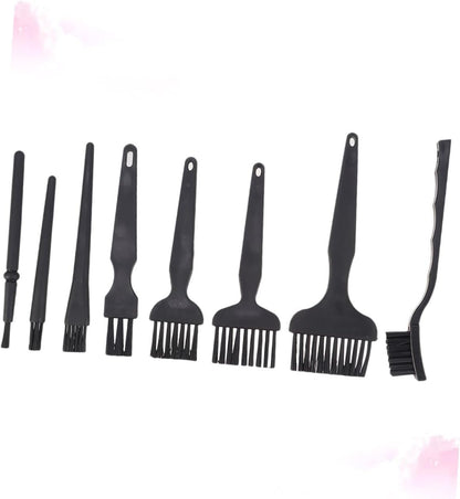 Minkissy 3sets Static Brush for Computer Keyboard Ergonomic Handle Design Easy to Use Washable Storage-Friendly Essential Cleaning Tool 8pcs*3