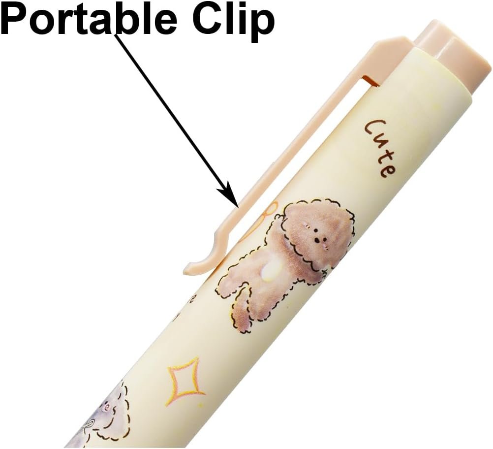 Maydahui 8 Pcs Erasable Pens Cartoon Dog Gel Pens Kawaii Teddy Samoy Shiba Inu Puppy Pen Mistake Free Writing Blue Ink Soft Sponge Grip For Dog Lovers School Office Supplies