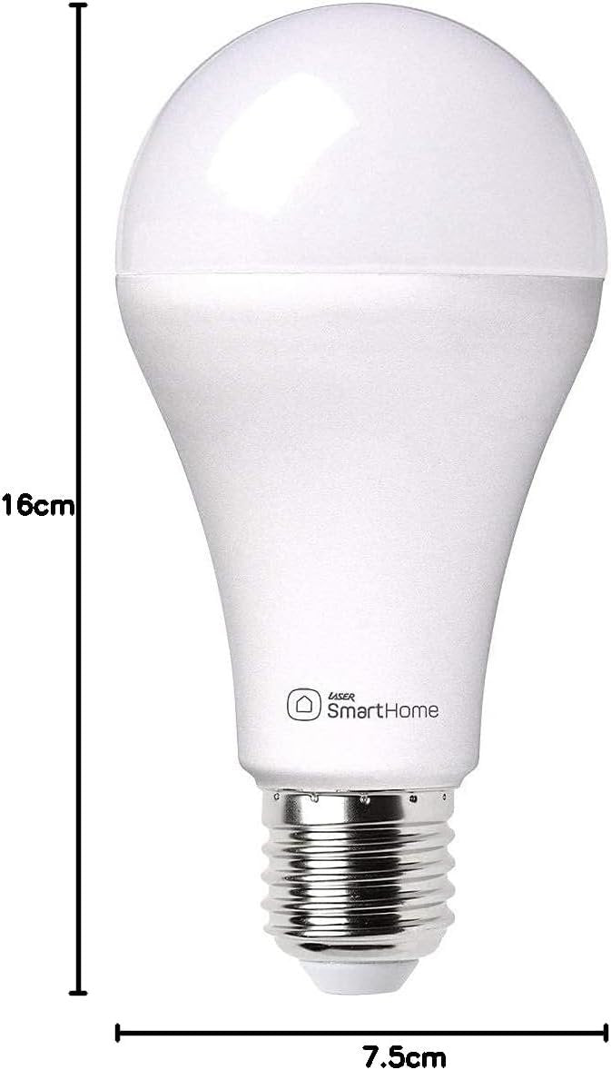 Laser SHE27W E27 Smart Globe, White, 10 W