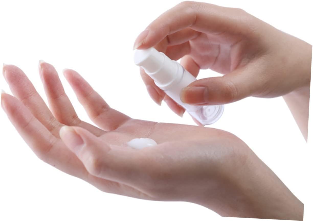 Healeved 12Pcs Refillable Empty Spray Bottle Fine Pump Bottles for Sunscreen Essential Oils and Cleaning Products Travel Friendly White Design