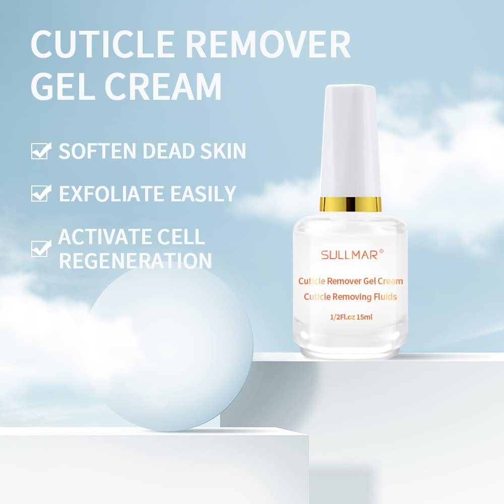 Nail Cuticle Oil Nail Repair Nail Hardener Nail Strengthener Nail Rescue Calcium Primer for Thin Nails Growth Nail Repair Nail Care Kit with Cuticle Oil Cuticle Remover Gel Cream 4in1
