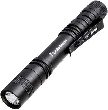 POCKETMAN LED Penlight Flashlight Tactical Torch Small Flashlight Pocket-Size Pen Flashlight with Clip for Lighting (1 Pack)