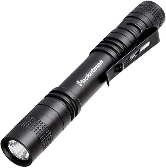 POCKETMAN LED Penlight Flashlight Tactical Torch Small Flashlight Pocket-Size Pen Flashlight with Clip for Lighting (1 Pack)