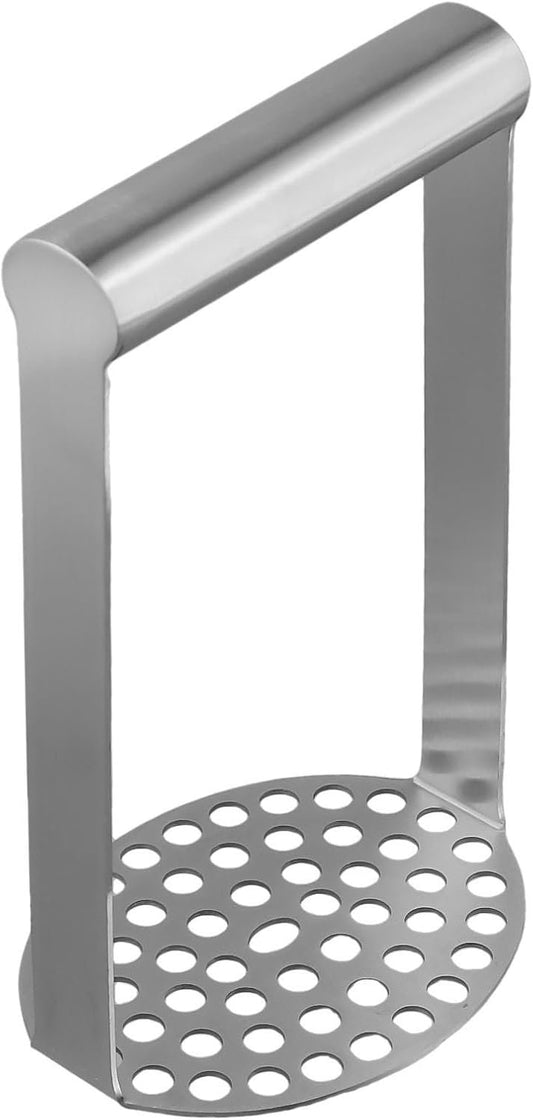 Schiacciapatate liscio in acciaio inox, schiacciapatate, utensile da cucina, facile da pulire, manico morbido antiscivolo, utensili da cucina, gadget da cucina