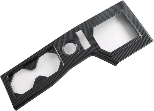 Carbon Fiber Style Gear Shift Panel Cover Fit for Mitsubishi Triton 2024 2025 Interior Accessories