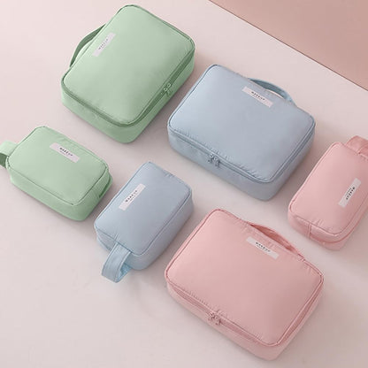 Aucuu Women Beauty Case Travel Cosmetic Organizer Travel Makeup Bag with Double Face Pocket Travel Toiletry Bag for Travel/Outdoor, #4 Green (M), M, Toiletry Bags