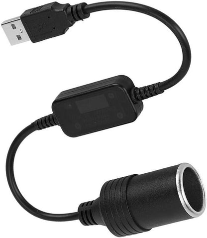 Nikou Cigarette Lighter Socket Adapter 12V USB Car Adapter 5V to Male Female Converter