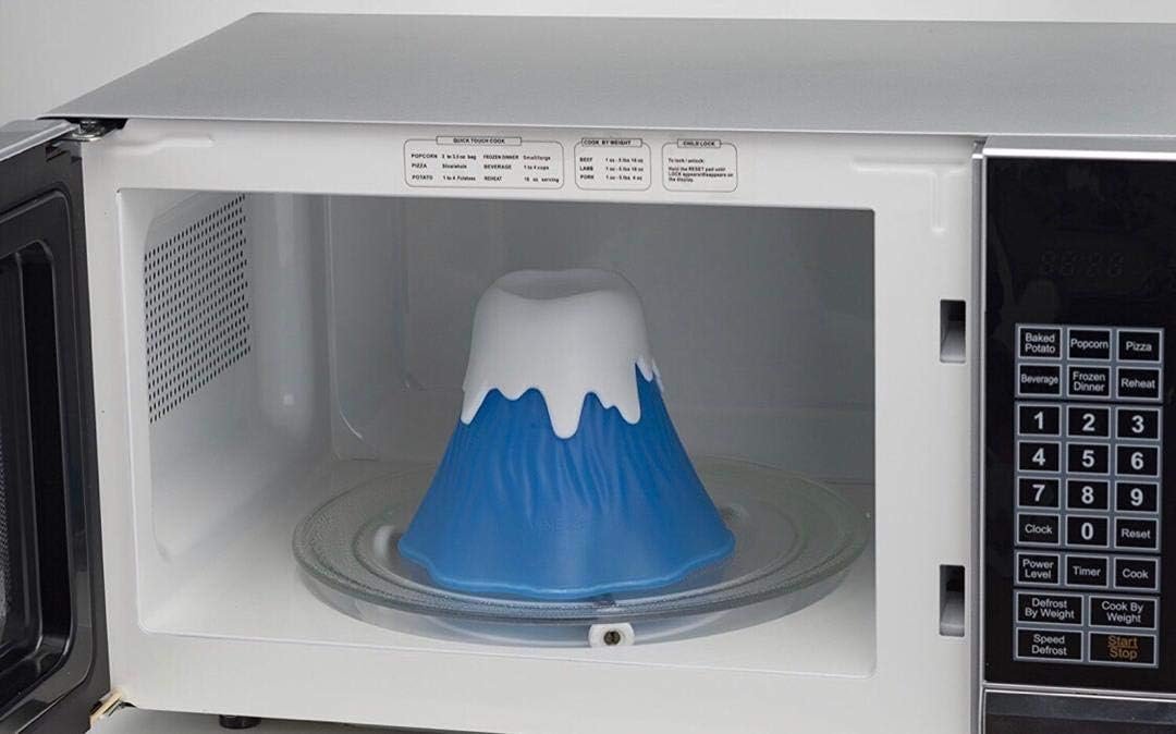 GB Quality Volcano Microwave Oven Cleaner Kitchen Gadget Water and Vinegar Cleaning Erupting High Temperature Steamer Easy Use Eco Cleans For Home Office