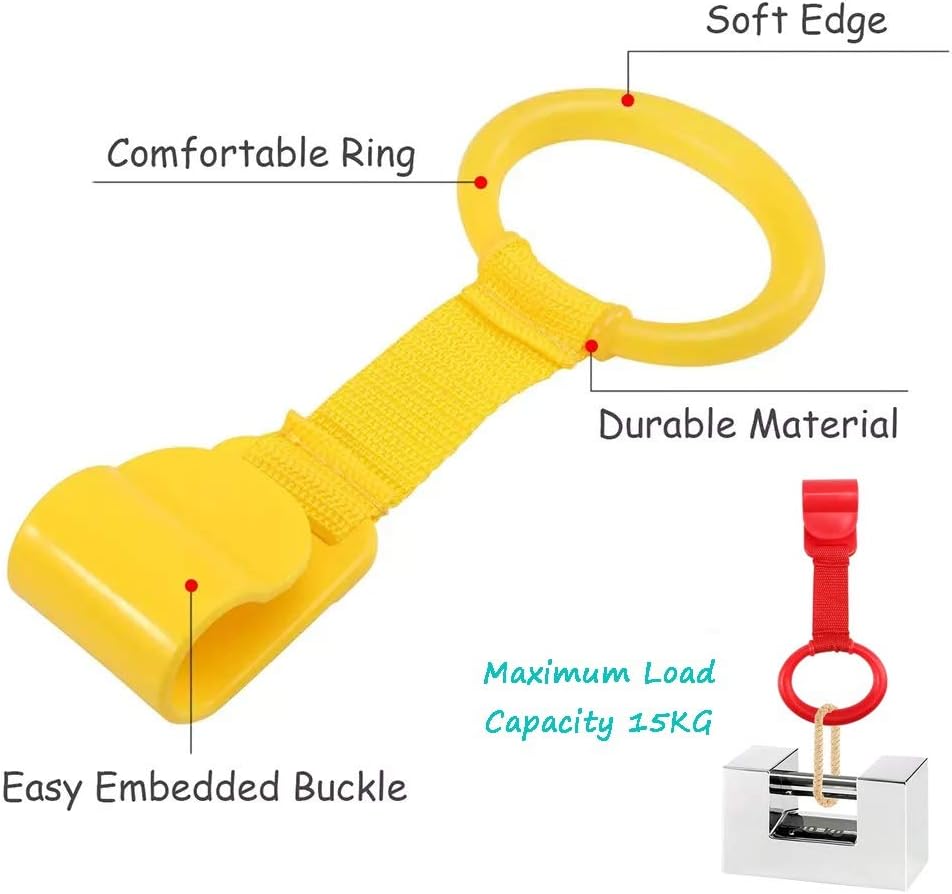 Baby Pull up Ring for Playpen and Crib - Toddler Walking Assistant, Standing Rings for Play Pen