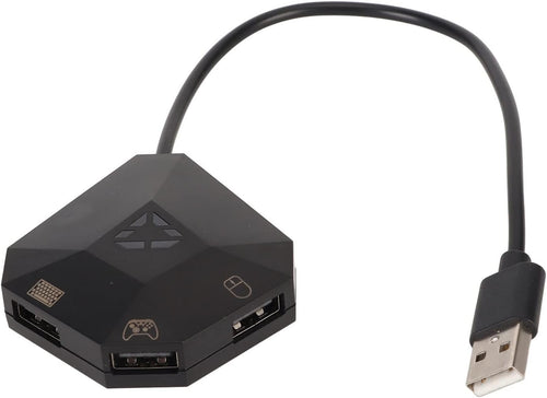 Wired Keyboard and Mouse Adapter for PS4/PS3/ 360/ One, Plug and Play Keyboard Mouse Converter for Switch
