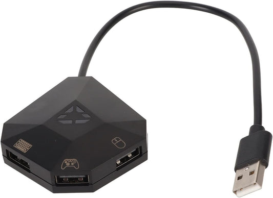 Wired Keyboard and Mouse Adapter for PS4/PS3/ 360/ One, Plug and Play Keyboard Mouse Converter for Switch